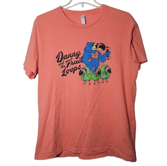 Danny and the Fruit Loops Parrots Shirt Size Large Bella Canvas - Picture 1 of 8